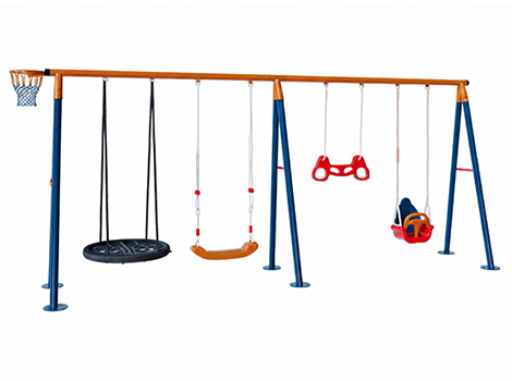 30717 - Metal Dörtlü Bahçe Çocuk ve Bebek Salıncak Seti